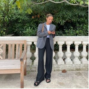 Djerf Ave - Forever Blazer in Grey. Size L. Never worn!